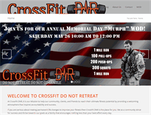 Tablet Screenshot of crossfitdnr.com